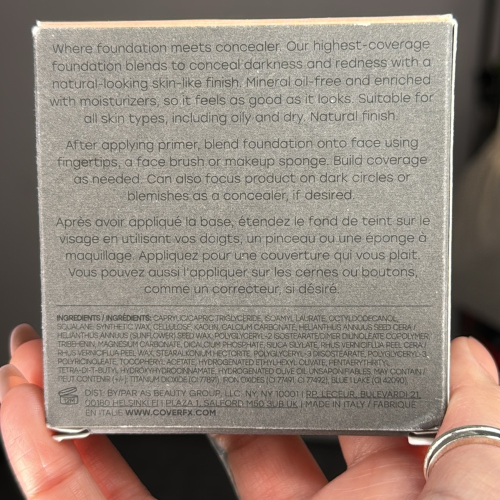BNIB COVER FX TOTAL COVER CREAM FOUNDATION - Picture 2 of 7